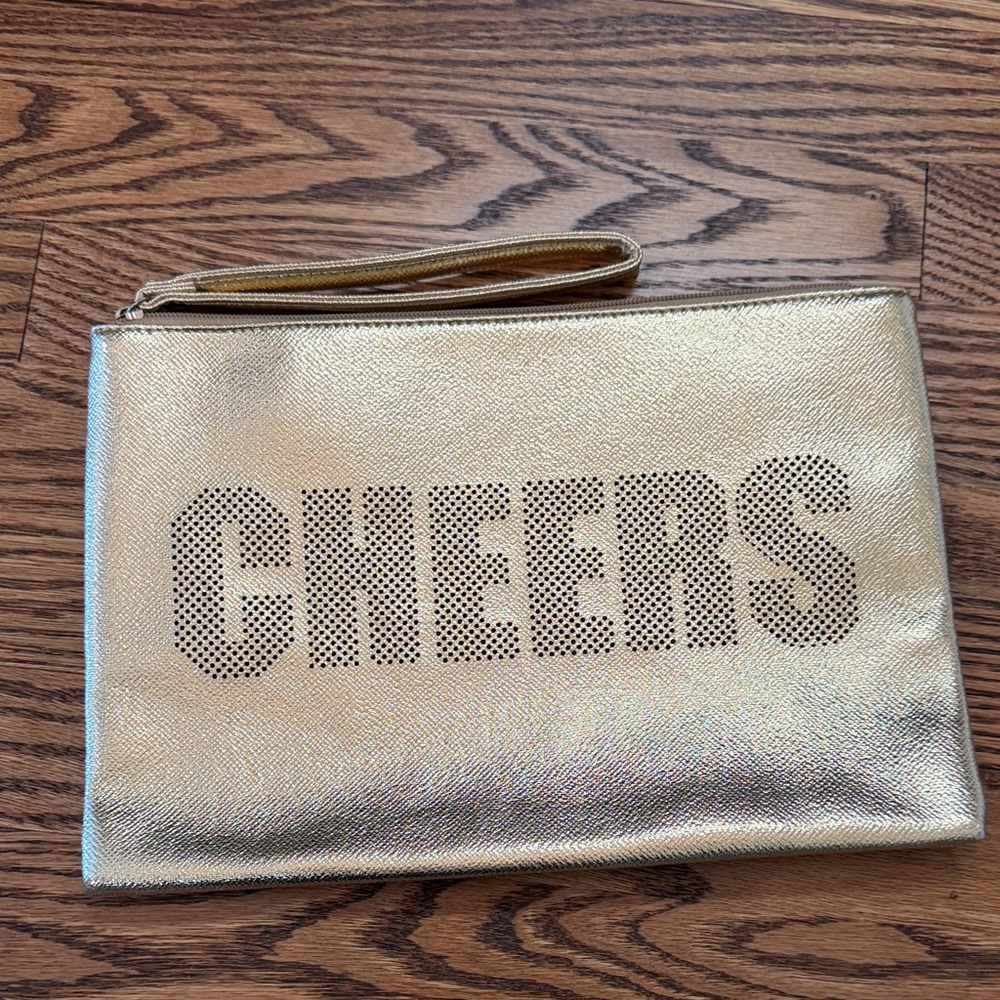 Gold Cheers Clutch